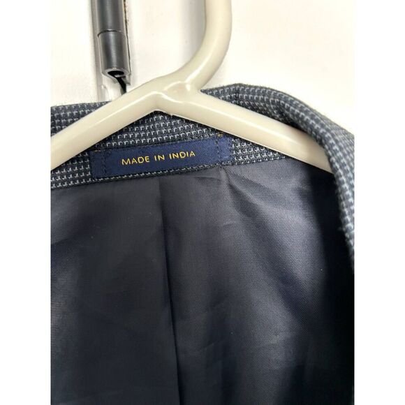 Jones of New York Men's 3 Button Blazer Sport Jacket Dark Gray Wool Size 40R - Picture 10 of 13